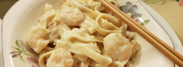 An Easy Shrimp Fettuccine Recipe